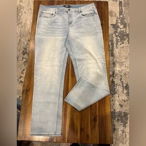 RSQ Men's Slim Straight Light Blue Jeans 38x32